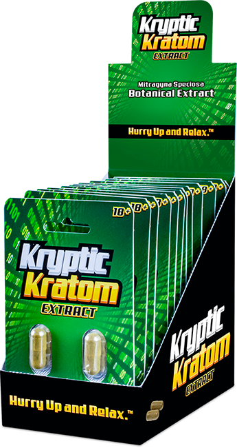 Kryptic Kratom Extract Display